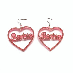 Personalized Name Acrylic Earrings Customized Words Colorful Party Jewelry
