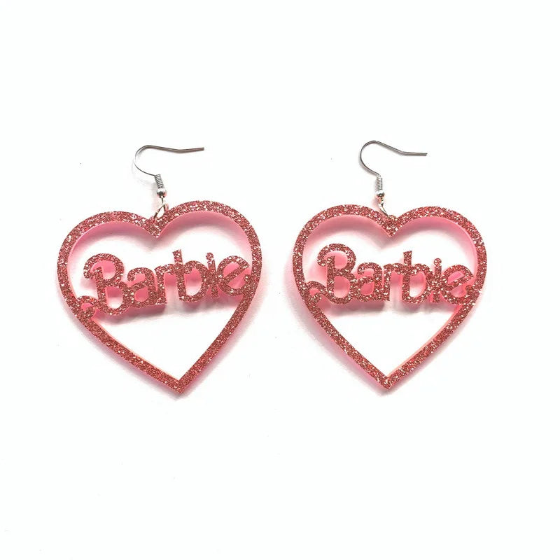 Personalized Name Acrylic Earrings Customized Words Colorful Party Jewelry