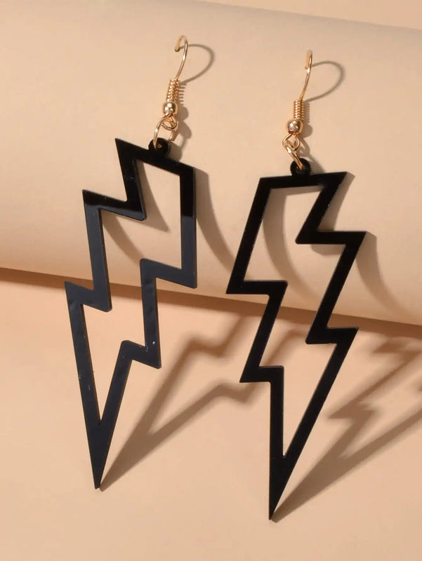 Dainty Lightning Earrings in Sterling Silver