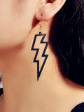 Dainty Lightning Earrings in Sterling Silver
