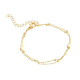 Women's Double-layer Lightweight Bangle Bracelet, Decorative