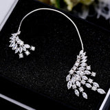 Fashion CZ Clip Earrings Girly Charm Jewelry