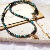 Bohemia Bracelet PUKA Shell Chrysocolla Beach Jewelry Charm Women