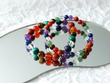 7 Chakras 14K Filled Bracelet Natural Stone 6mm/8mm Jewelry