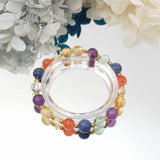 8mm Rhodonite Sodalite Amethyst Citrine Fluorite Carnelian Bracelet