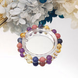 8mm Rhodonite Sodalite Amethyst Citrine Fluorite Carnelian Bracelet