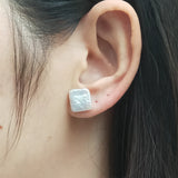 925 Silver Baroque Pearl Stud Earrings