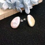 925 Silver Baroque Pearl Stud Earrings