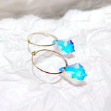 Austrian Crystal 14K Filled Hoop Earrings Jewelry For Women Gift