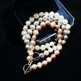 Baroque Pearl 925 Silver Bracelet Freshwater Pearl Women Jewelry Gift