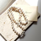 Baroque Pearl 925 Silver OT Clasp Necklace Freshwater Pearl Jewelry For Women