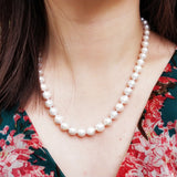Baroque Pearl 925 Silver OT Clasp Necklace Freshwater Pearl Jewelry For Women
