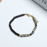 Agate Dalmatians Stone Bracelet Jewelry For Women Girls Gift