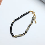 Agate Dalmatians Stone Bracelet Jewelry For Women Girls Gift