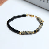 Agate Dalmatians Stone Bracelet Jewelry For Women Girls Gift