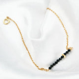 Spinel Chain Bracelet 925 Sterling Silver Plated Natrual Gemstone