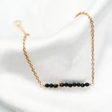 Spinel Chain Bracelet 925 Sterling Silver Plated Natrual Gemstone