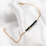 Spinel Chain Bracelet 925 Sterling Silver Plated Natrual Gemstone