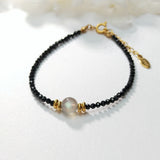 Spinel Labradorite Bracelet Natural Stone Jewelry 17+3cm Boho Gift