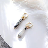 Tourmaline Quartz Freshwater Pearl Moonstone 925 Earrings