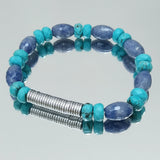 Aventurine Turquoise Hematite Boho Bracelet Women Jewelry