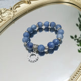 Aventurine Zirconn Charm Bracelet 17-18cm