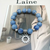 Aventurine Zirconn Charm Bracelet 17-18cm