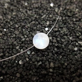 Moonstone Gemstone 925 Silver Choker Necklace for Women