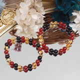 Men's Carnelian Citrine Agate 8mm Bracelet