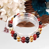 Men's Carnelian Citrine Agate 8mm Bracelet