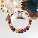 Men's Carnelian Citrine Agate 8mm Bracelet