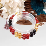 Men's Carnelian Citrine Agate 8mm Bracelet