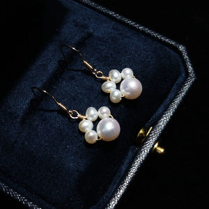 Cat Paw Pearl Earrings 14K Filled Jewelry For Women Sweet Gift