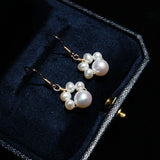 Cat Paw Pearl Earrings 14K Filled Jewelry For Women Sweet Gift