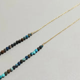 Chrysocolla Necklace Natural Stone Chain Necklace