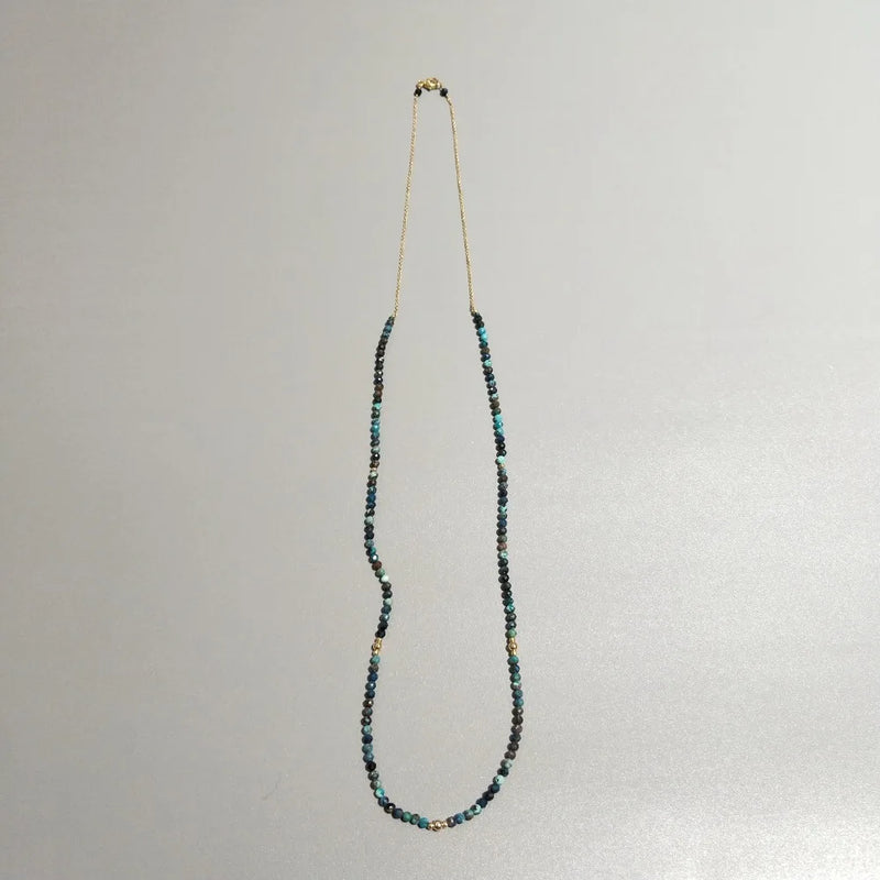 Chrysocolla Necklace Natural Stone Chain Necklace