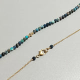 Chrysocolla Necklace Natural Stone Chain Necklace