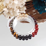 Citrine Pyrite Tiger Eye Garnet Agate Carnelian Bracelet