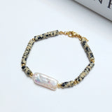 Dalmatians Stone Pearl Bracelet Women's Jewelry Gift