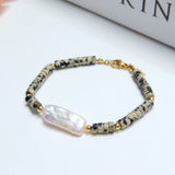 Dalmatians Stone Pearl Bracelet Women's Jewelry Gift