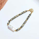 Dalmatians Stone Pearl Bracelet Women's Jewelry Gift