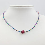 Tiger's Eye Hematite 925 Silver Choker Necklace