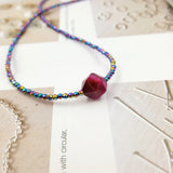 Tiger's Eye Hematite 925 Silver Choker Necklace