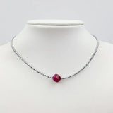 Tiger's Eye & Silver Hematite 925 Silver Choker Necklace