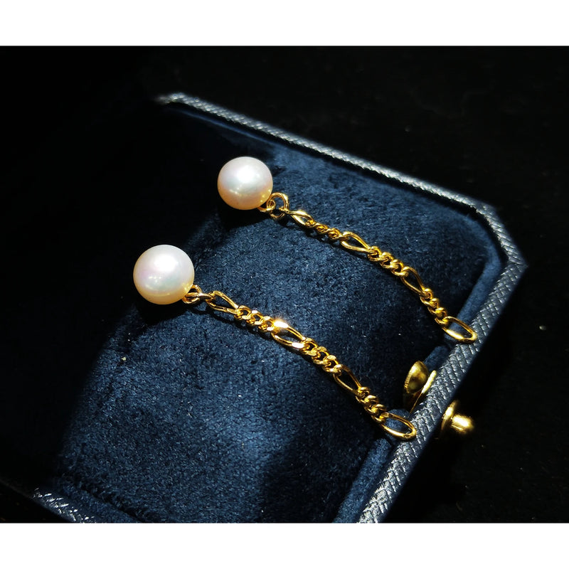 Freshwater Pearl Silver Stud Earrings Real Pearl Jewelry