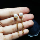 Freshwater Pearl Silver Stud Earrings Real Pearl Jewelry
