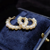 Lii Ji Freshwater Pearl Ear Clip 14K Filled Jewelry Real Pearl For Women