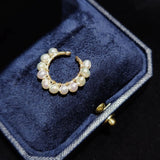 Lii Ji Freshwater Pearl Ear Clip 14K Filled Jewelry Real Pearl For Women