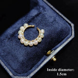 Lii Ji Freshwater Pearl Ear Clip 14K Filled Jewelry Real Pearl For Women