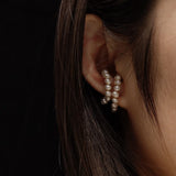 Lii Ji Freshwater Pearl Ear Clip 14K Filled Jewelry Real Pearl For Women